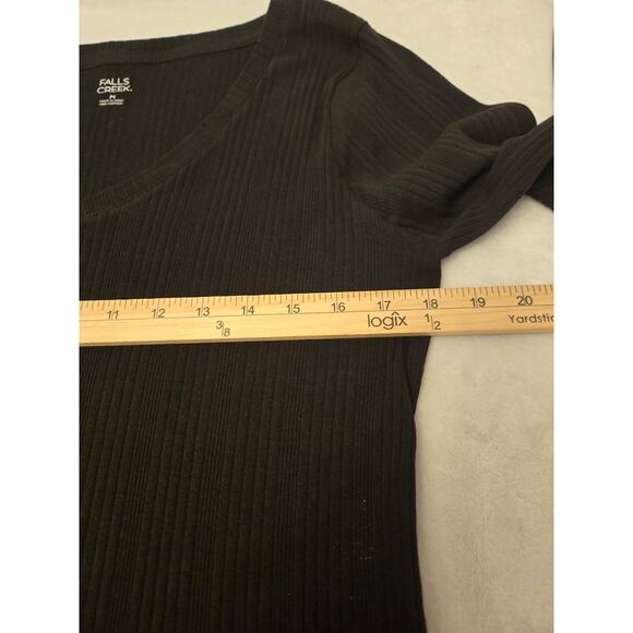 Falls Creek Women's Long Sleeve Ribbed V-Neck Top Size Medium NWT - Picture 5 of 6